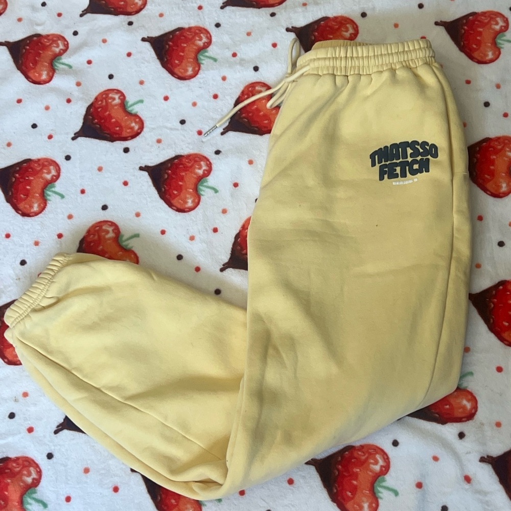 That’s So Fetch Women's Yellow Joggers